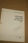 Hp 8555A Spectrum Analyzer Rf Section Operating &service Manual. Fixed Price $24.95.