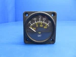 Cessna Outside Air Temp. Oat Gauge 24 Volts P/n C668520-0104, 500-23 (1122-642). Fixed Price $82.50.