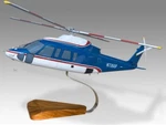 Sikorsky S-76A Chevron Desk Wood Helicopter New Model Small Scale 1/72. Fixed Price $177.00.