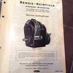 Scintilla SB9RN, SB9LN, SF9RN, SF9LN, VAG9-DR VAG9-DFR5 Service Booklet. Fixed Price $107.16.