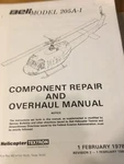 Bell 205A-1 Component Repair & Overhaul Instructions Manual. Fixed Price $98.28.