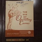 1945 Pratt & Whitney "the Use Of Operating Curves" Booklet. Fixed Price $38.60.