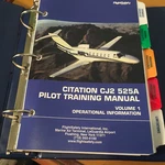 Cessna Citation CJ2 525A Pilot Training Manual, Vol. 1 Operational Information. Fixed Price $227.83.