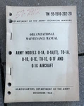 68 Cessna Army Model 0-1A Series Org Maintenance Manual Tm 55-1510-202-20 Orig.. Fixed Price $81.71.