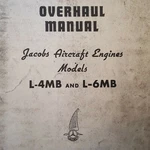 1942 Jacobs L-4MB And L-6MB Overhaul Manual. Fixed Price $98.33.