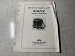 Bendix Magnetos Types S6RN-25 Service Parts List. Fixed Price $95.60.