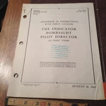 Mcclintock Bombsight Indicator Pilot Director Service & Parts Booklet. Fixed Price $76.20.