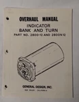 General Design Indicator Bank & Turn Part No. 2800-12 2800N12 Overhaul-orig.. Fixed Price $17.25.