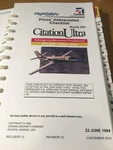 Citation Ultra 560 Emergency Abnormal Pilot's Abbreviated Checklist. Fixed Price $96.38.
