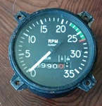 Vintage Stewart Warner, Cessna 170, Used- (un Tested) Tachometer. Fixed Price $29.99.