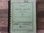 Technical Manual Overhaul Injection Carburetor Model Pd 12H4, 391699 R1830 Serie. Fixed Price $29.95.