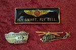 Three Bell Helicopter Collectible Lapel Pins. Fixed Price $49.95.
