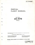 Douglas AC-47D "spooky" Gunship 1971 Flight Manual Air Force Cd. Fixed Price $32.95.