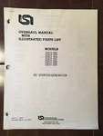 Lear Siegler Dc Starter-generator 23075 Series Overhaul & Parts Manual. Fixed Price $140.38.