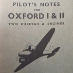 Airspeed AS.10 Oxford And Ii With Cheetah Engines Pilots Notes Poh Type Book. Fixed Price $62.02.