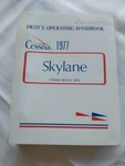 Cessna 1977 Skylane 182Q Pilot's Operating Handbook & Private Test Amel. Fixed Price $79.00.