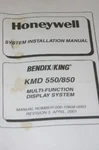 Honeywell Bendix King KMD-550/850 Multi-function Display Install Manual KMD550. Fixed Price $150.00.