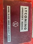 Lycoming Operator Manual. Model O-320 Series. Fixed Price $18.75.
