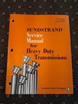Sundstrand Service Manual For Heavy Duty Transmissions 9630. Fixed Price $12.00.