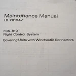 Bendix FCS-810 Service Manual. Fixed Price $217.90.