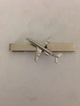 Fokker 100 C16 Jet Airliner Aircraft English Pewter Emblem On Tie Clip (slide). Fixed Price $16.21.