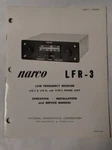 Narco LFR-3 Low Frequency Receiver Operation Installation & Service Manual-orig.. Fixed Price $13.80.