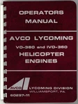 New Avco Lycoming & IVO-360 Engine Operator's Manual Pn 60297-11 (w/rev). Fixed Price $25.00.