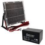 Mighty Max 12V 15AH Nb Sla Replaces PS-12100 12CE12 LC-RA1212P + Solar Panel. Fixed Price $69.99.