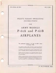 1944 Aaf Northrop P-61A,B Black Widow Pilots Flight Manual Aircraft Handbook-cd. Fixed Price $29.99.