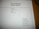 Bendix Condenser Test Sets Service & Parts Manual For 11-1767-3 11-4067-2. Fixed Price $65.99.