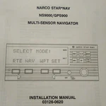 Narco Star*nav NS9000, GPS900 Multi-sensor Navigator Install Manual. Fixed Price $45.26.