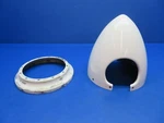 Piper PA-23-250 Hartzell Propeller Spinner & Rear Bulkhead 16443-00 (0624-1344). Fixed Price $1192.00.
