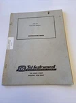 Tic Tel-instrument Type 1105 Video Sweep Generator Instructions Manual #d. Fixed Price $24.00.