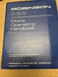 Vintage 1980S Robinson R22 Pilot's Operating Handbook Helicopter Instructions. Fixed Price $85.00.