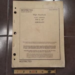Original Grumman F9F-6P Flight Handbook Manual. Fixed Price $140.31.