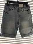 Arizona Girls Reg Bermuda Shorts Blue Adjustable Waist RET$26 (TW-1598). Fixed Price $9.71.