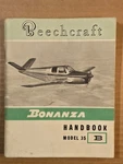 Beechcraft 1950 Bonanza Model 35 Handbook - Good Condition. Fixed Price $24.00.