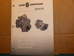 Sauer Sundstrand M46 Series 40 Axial Piston Pump Motor Service Manual. Fixed Price $10.00.