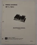 Narco Mp 11, Tso'd Maintenance Manual 03738-0600, September 1979-ORIGINAL. Fixed Price $15.00.