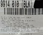 Belden 9914 #10AWG RG-8/U 50OHM Indoor/outdoor Coaxial Cable RG8 Black /10FT. Fixed Price $39.99.