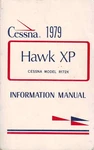 Cessna 1979 Hawk Xp Model R172K Information Manual. Fixed Price $179.56.