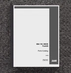 Service Parts Manual Fits Case 584 585 586 Forklift 1975 - Construction King Sp. Fixed Price $24.91.