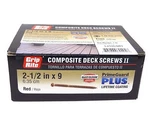 Grip Rite 1/2" X 9 Red Composite Deck Screws Ii Type 17 Point T-20 Star Lb. Fixed Price $14.37.