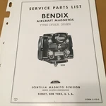 Bendix Scintilla DF18LN And DF18RN Magneto Parts Lists Booklet. Fixed Price $105.27.