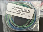 Kit Asscoiated Wires (4 Bags ) Ack Tech P/n A30.11.02 Ns Cond # 27460. Fixed Price $60.00.