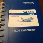 Falcon 50EX Emergency Abnormal Procedures Pilot Checklist. Fixed Price $100.24.
