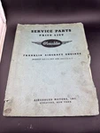 Vintage Franklin Aircraft Engines Service Parts Price List Manual 6A8 215. Fixed Price $159.99.
