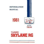 New Cessna TR182 Skylane Rg 1981 Pilot's Information Manual (D1199-13). Fixed Price $154.00.