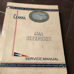 1966 Cessna 320D Skyknight Service Manual. Fixed Price $134.89.