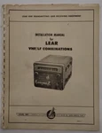 Lear Vhf/lf Combinations Installation Manual Original. Fixed Price $17.25.